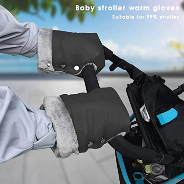 Alihoo Kinderwagen Handwärmer, 1 Paar Kinderwagen Handmuff Warme Handschuhe für Eltern Betreuer Kutsche Handmuffs Kinderwagen,Buggy - Preisvergleich – Bild 9