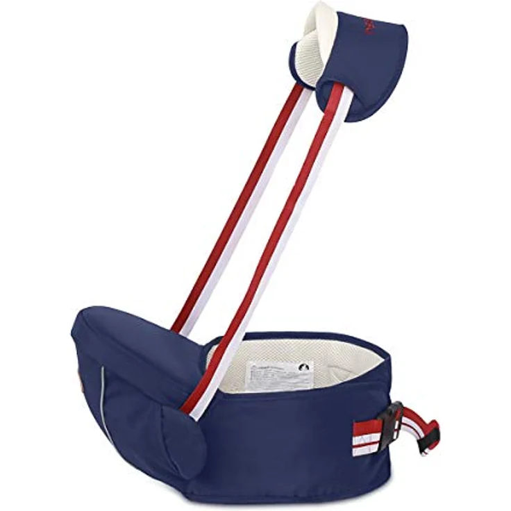 SONARIN Multifunktionaler Hipseat Baby Carrier Babytrage,Freie Größe,Kleinkind-Hüft-Sitzträger,Vorderer Träger-Gurt,4 tragende Positionen(Dunkelblau) – Bild 2