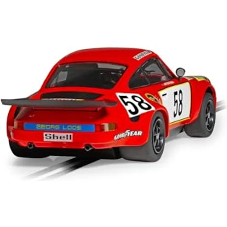 Scalextric Porsche 911 3.0 RSR, Georg Loos Racing, GT Winner 1975 LeMans, Rennbahn Zubehör – Bild 4