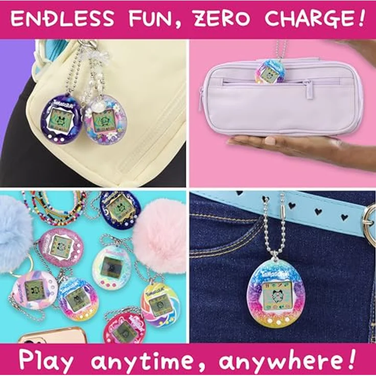 Bandai Tamagotchi Original Honey, Lernspielzeug mit CR2032 Batterie, mehrfarbig – Bild 4