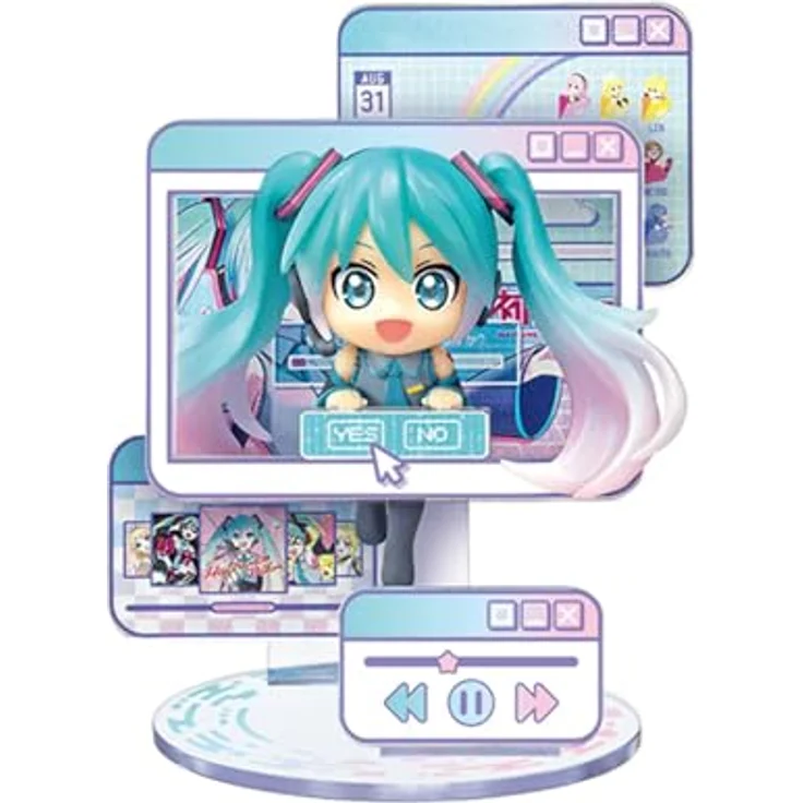 Re-Ment Hatsune Miku Minifiguren, 6 cm Window Figure Collection Display (6), PVC Sammelfiguren, inklusive Hatsune Miku und Freunde – Bild 8