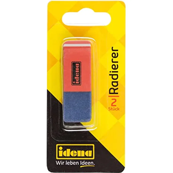 Idena 522023 - Radierer für Bleistift und Tinte, 2 Stück