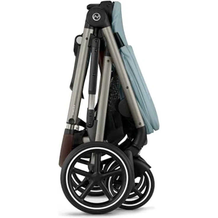 Cybex Gold Kinderwagen GAZELLE S, All-in-1-System mit 20+ Konfigurationen, Stormy Blue, Ab Geburt bis ca. 4 Jahre, Max. 22 kg – Bild 4