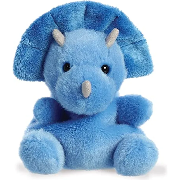 Aurora World Aurora, 33616, Palm Pals Tank Triceratops, 13cm, Plüsch, Blau