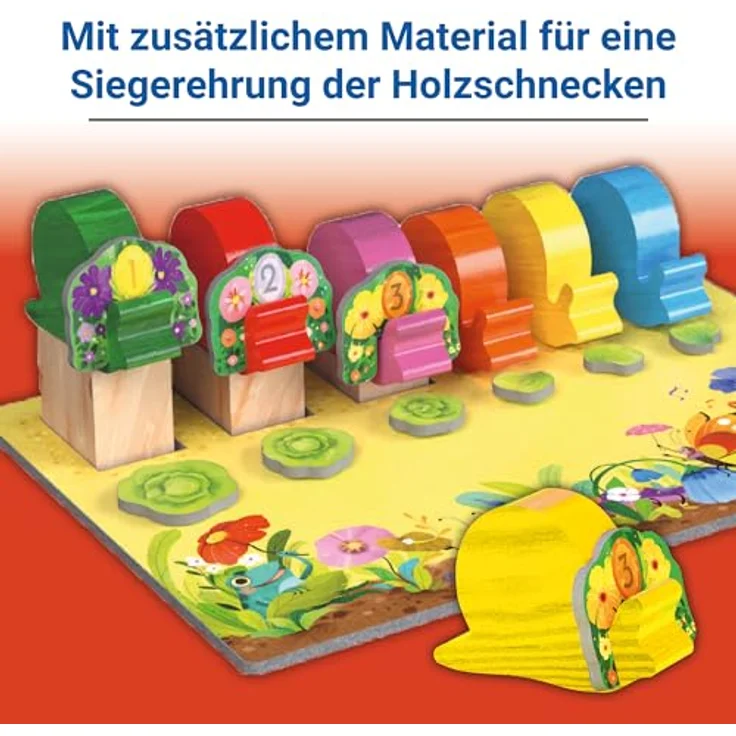 Ravensburger Kinderspiel 23034 - Tempo kleine Schnecke 40 Jahre Jubiläum, Brettspiel + Siegerehrung, für 2-6 Spieler, ab 3 Jahren – Bild 4