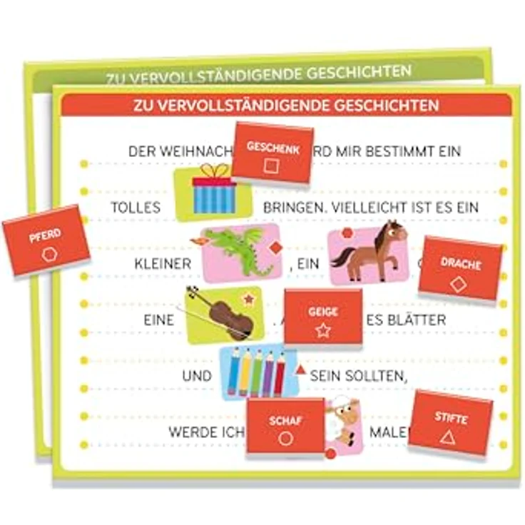 Clementoni® Spiel Education, Lese-Spiel mit 6 Schreib- und Löschtafeln, Lernspiel Made in Italy – Bild 6