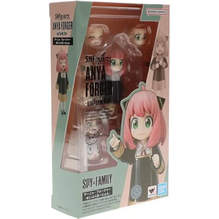 BANDAI Tamashi Nations – Spy x Family – Anya Forger (Uniform Version), S.H.Figuarts Sammelfigur, langlebig und strapazierfähig – Bild 3