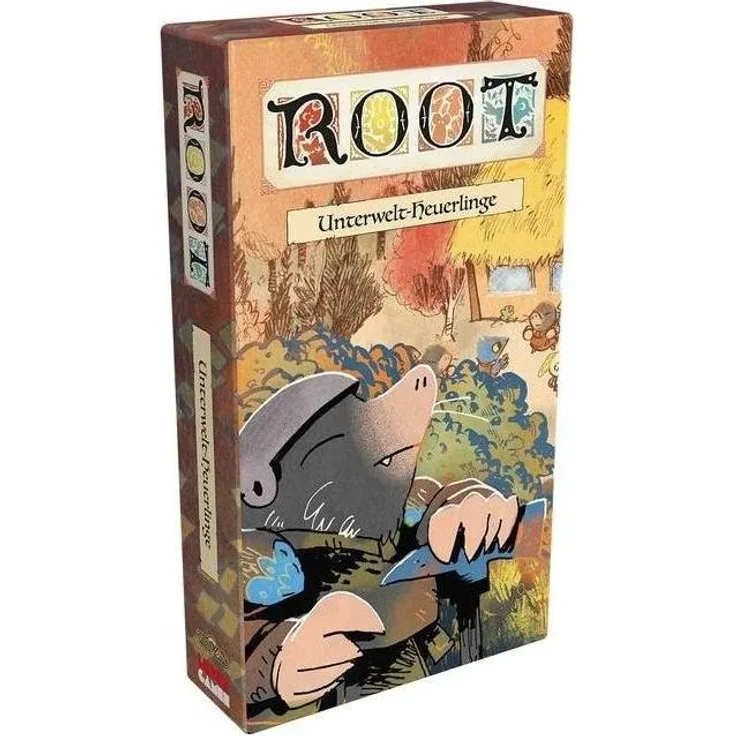 Spielworxx SPWD0015 - Root - Unterwelt-Heuerlinge Erweiterung, für 1-4 Spieler, ab 10 Jahren, mit 6 neuen Heuerlingen und erweiterten Strategien