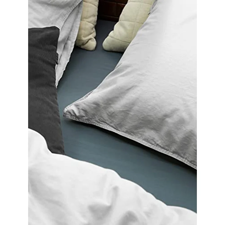 ESSENZA Bettwäsche Guy Silver, 135x200 + 1x 80x80 cm, 100% Baumwollrenforce, grün, Vintage-Waschung, Öko-Tex Standard 100 – Bild 5