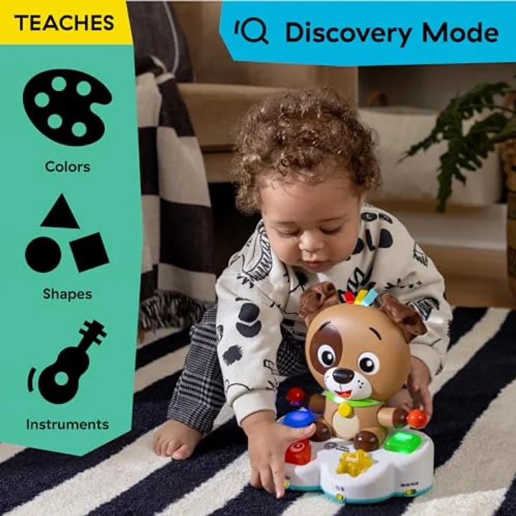 Baby Einstein Drum & Learn Dean - Multisensorisches Babyspielzeug mit 2 Spielmodi, Farben, Formen & Instrumenten, 50+ Klänge, Ab 6 Monaten – Bild 3