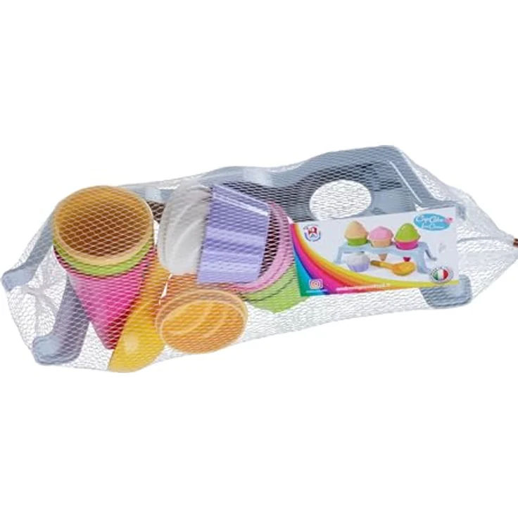 SIMBA Sandform-Set Eisständer, Outdoor Spielzeug mit 4 Eiskugeln in Weiß, Rosa, Grün und Gelb, für Kinder ab 3 Jahren – Bild 2