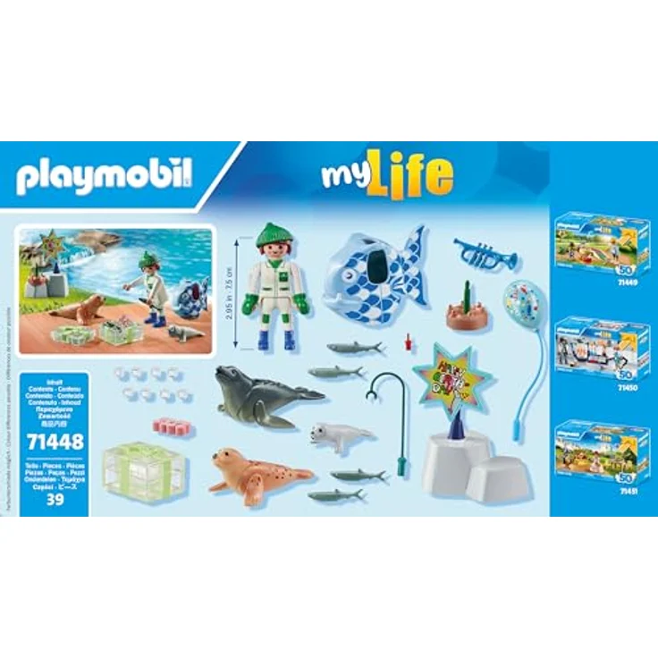 Playmobil® Konstruktions-Spielset Tierfütterung (71448), My Life, (39 St) – Bild 9