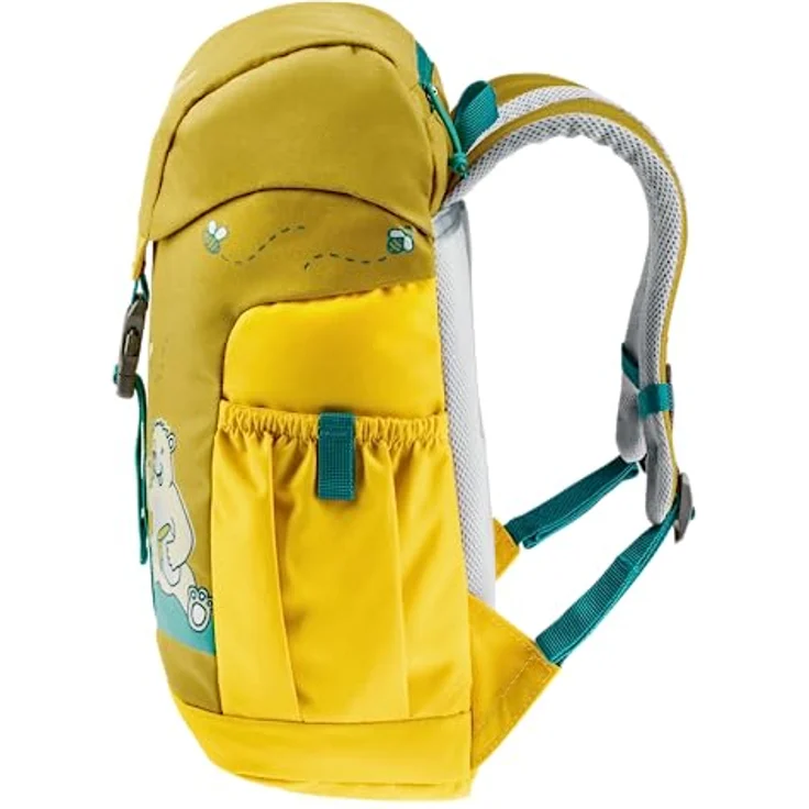 Deuter Schmusebär Kinderrucksack 33 cm, gelb, Polyester, 21 cm x 15 cm – Bild 6