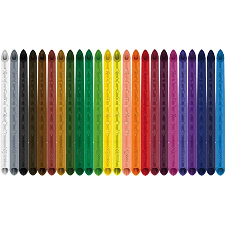 Maped - innovative Buntstifte COLOR'PEPS INFINITY - 100% farbige Mine - kein Anspitzen notwendig - zu 100% aufbrauchbar - weich & sehr angenehm auf dem Papier - 24 Stück – Bild 2