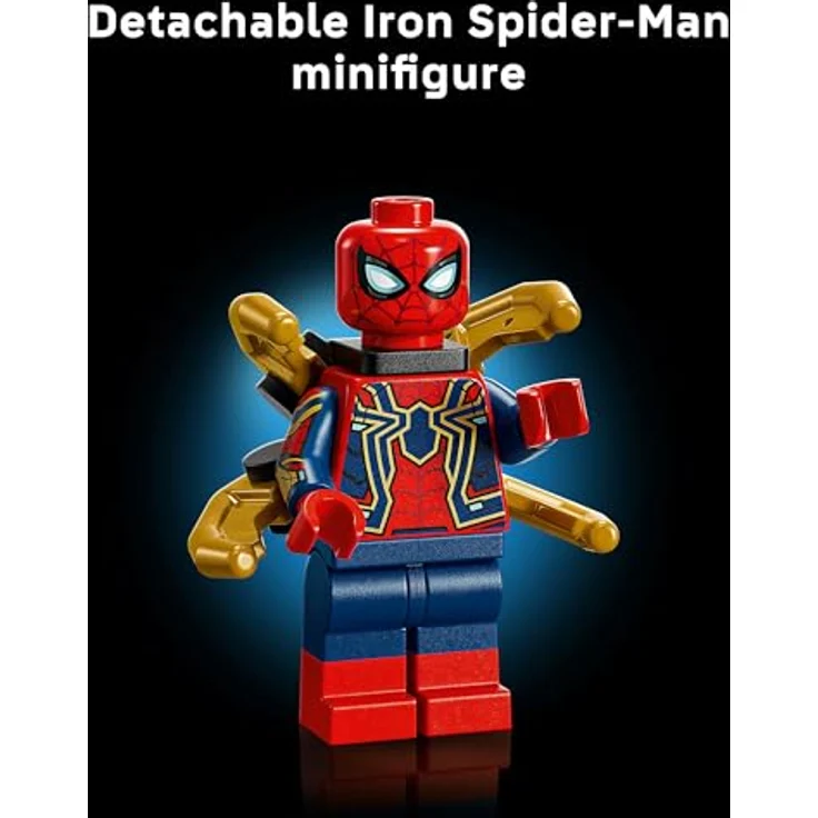 LEGO Super Heroes 76326 Iron Spider-Man Büste, Mehrfarbig mit beweglichen Armen und drehbarem Kopf, ideal für Erwachsene – Bild 8