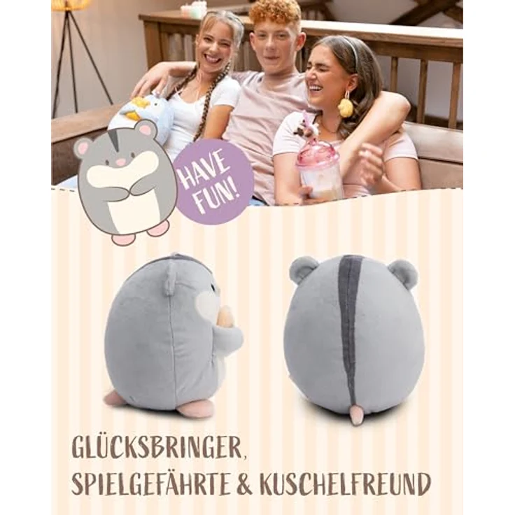Nici Kuscheltier mymochi, Hamster Shai, 16 cm, mit Keks, in Geschenkbox – Bild 5