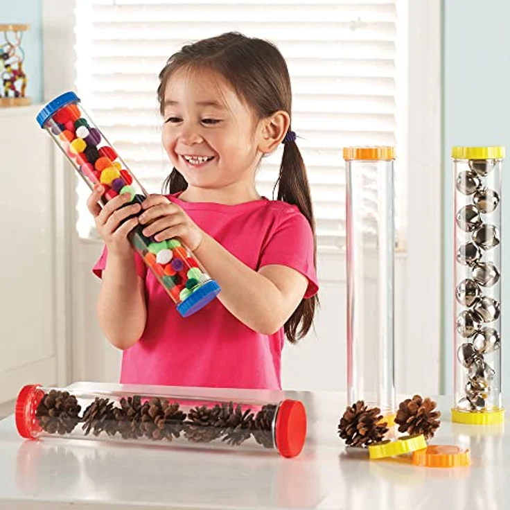 Learning Resources Primary Science Entdecker-Röhren, Experimentierkasten mit 4 transparenten Röhren und ventilierten Deckeln für olfaktorisches Entdecken – Bild 4
