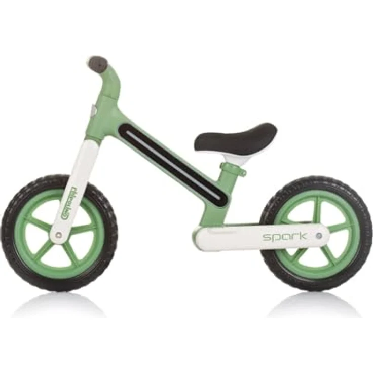 Chipolino Laufrad Spark 12 Zoll Lichteffekte höhenverstellbar rutschfeste Griffe, grün – Bild 4