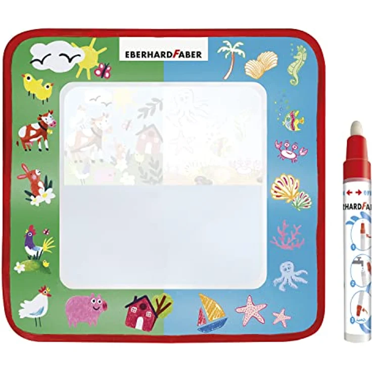 Aqua Fun Malmatte, 32 x 32 cm, inkl. Malstift – Bild 3