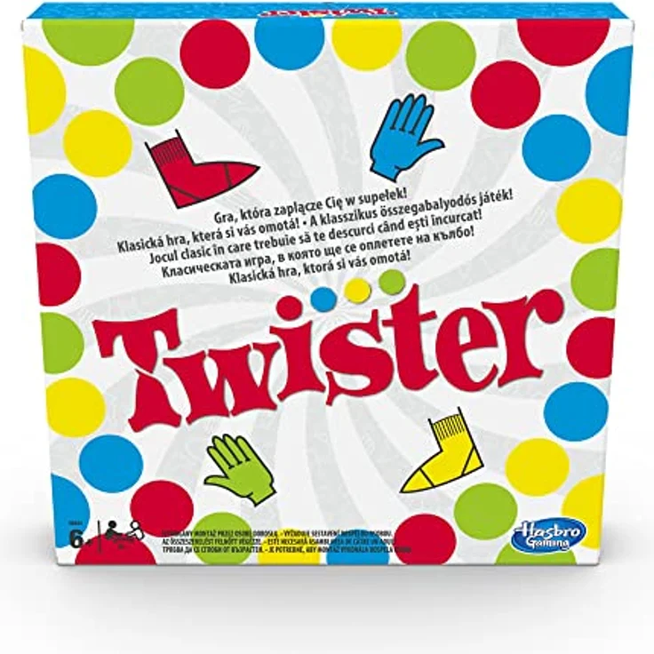 Hasbro Gaming Twister, Mehrfarbiges Brettspiel für Kinder ab 6 Jahren – Bild 1