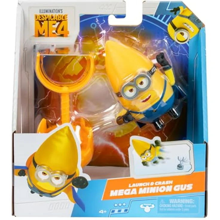 Moose Ich - Einfach Unverbesserlich 4 Mega Minion Actionfigur Gus, 10 cm, stürmisch startend, mit Beschleuniger Zubehör – Bild 2