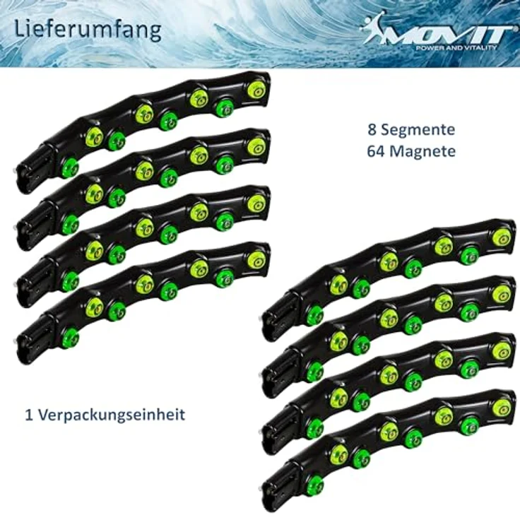 MOVIT® Hip Hoop, Hula Hoop Reifen, 64 Magneten, Ø 96 cm – Bild 4