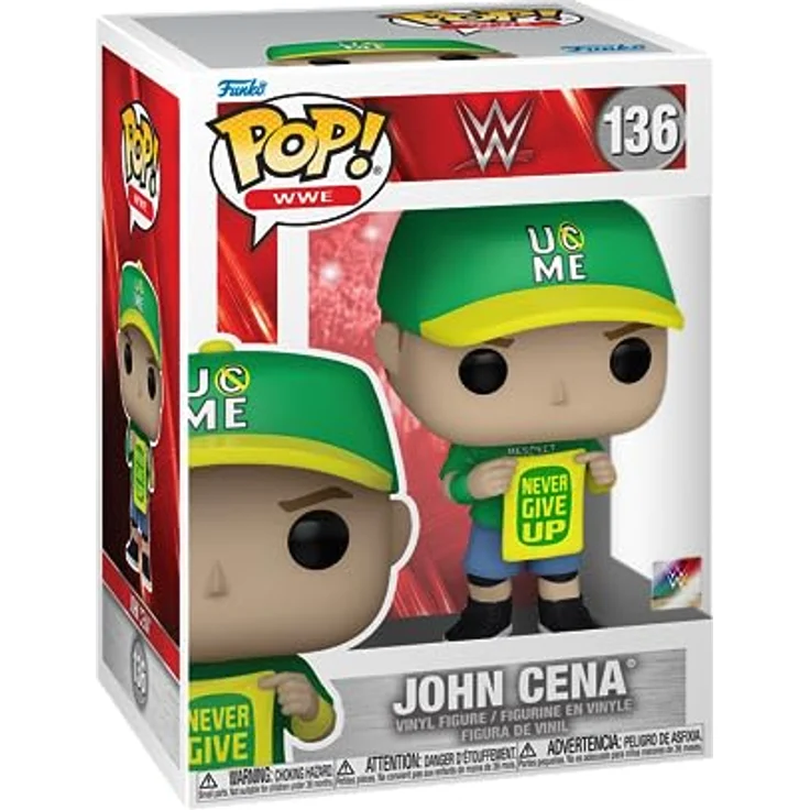 Funko Pop! WWE: John Cena - (Never Give Up) - Vinyl-Sammelfigur - Offizielle Handelswaren - Spielzeug Für Kinder und Erwachsene - Sports Fans - Modellfigur Für Sammler und Display - Funko – Bild 1