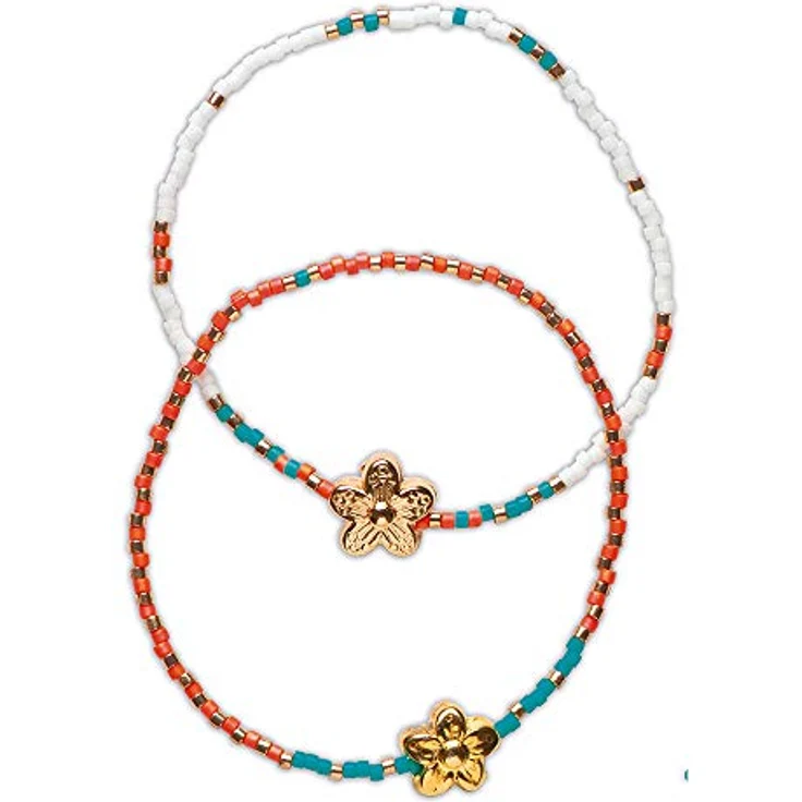 Janod Kreativset Freundschaftsarmbänder, Bastelset für 13 Armbänder mit 7 Modellen, inklusive Schmuckschatulle – Bild 13