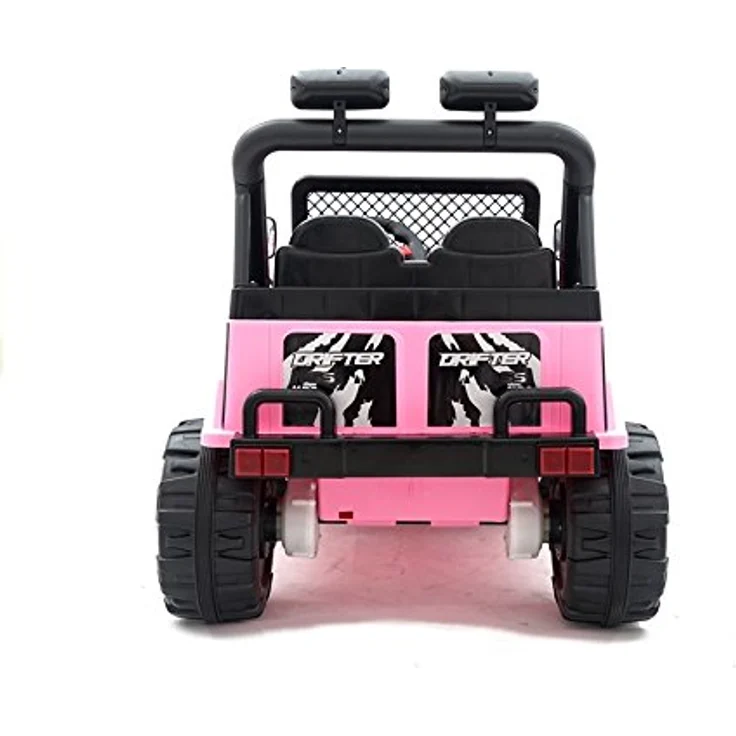 BSD Elektro Kinderauto Elektrisch Ride On Kinderfahrzeug Elektroauto Fernbedienung - Raptor 2-Sitzer - Rosa mit leistungsstarkem Akku – Bild 5