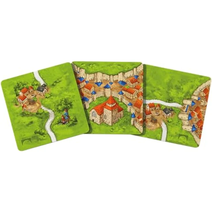 Hans im Glück Carcassonne – Burgen und Brücken, 8. Erweiterung für 2-6 Spieler, Familienspiel ab 7 Jahren, deutsche Ausgabe, 45 Minuten Spielzeit – Bild 4