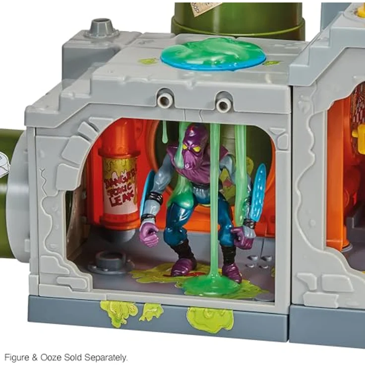 Playmates Teenage Mutant Ninja Turtles Secret Sewer Lid Playset, Mutant Module 30 cm, klassischer Turtles Unterschlupf – Bild 4