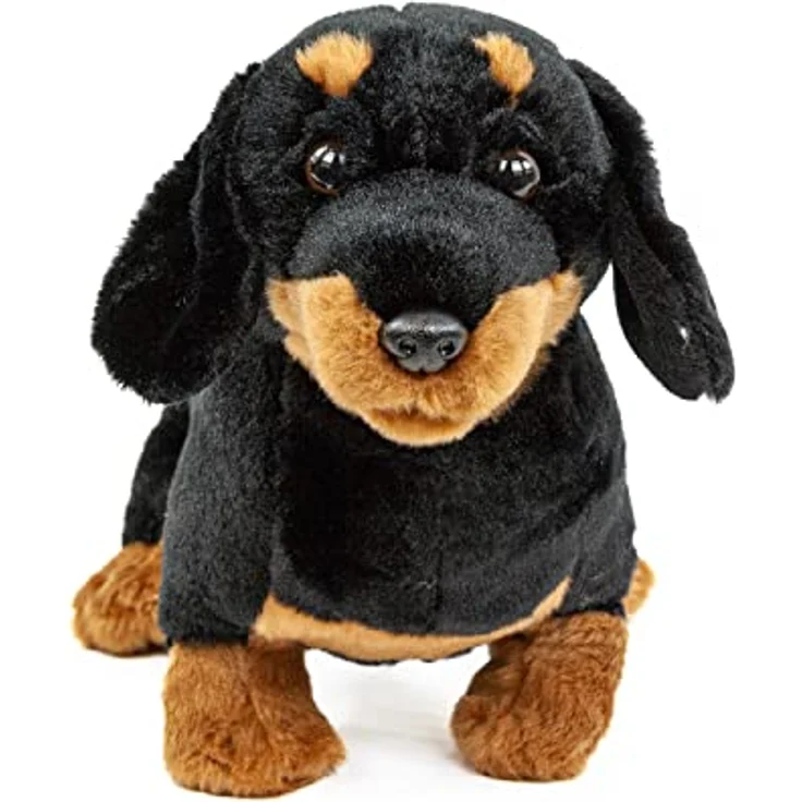 Teddys Rothenburg Kuscheltier Hund Dackel 30 cm schwarz-braun Plüschhund Plüschtier - Preisvergleich – Bild 2