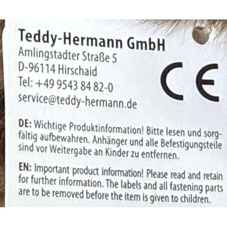 Teddy-Hermann Dackel stehend, 21 cm, 3-fach sortiert, Kuscheltier – Bild 7