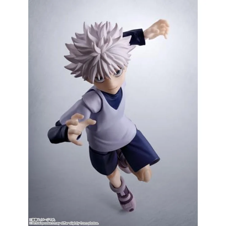 TAMASHII NATIONS Hunter x Hunter S.H.Figuarts Action Figure Killua, 14 cm, vorbemalt mit Zubehör – Bild 5
