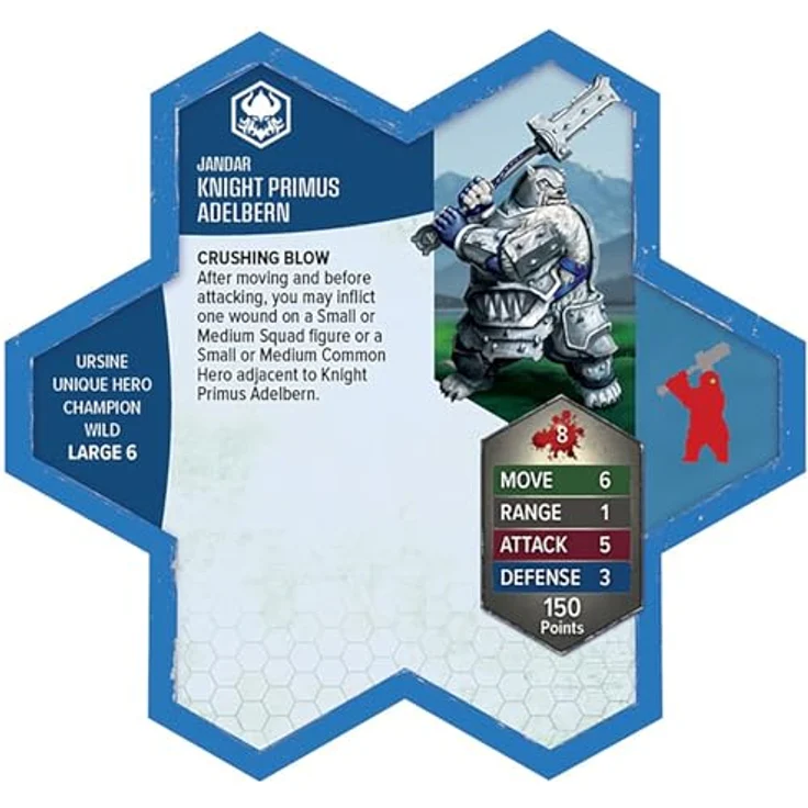 Renegade Heroscape Erweiterung Rising Tide - Knight Primus Adelbern & Ordo Borealis Army, 4 detaillierte Miniaturen, kompatibel mit Master Sets – Bild 6