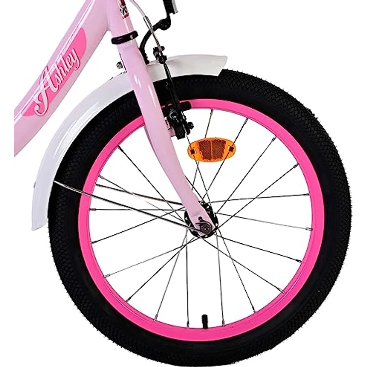 Volare Kinderfahrrad Ashley 18 Zoll in Rosa, mit Handbremse und Rücktrittbremse – Bild 3