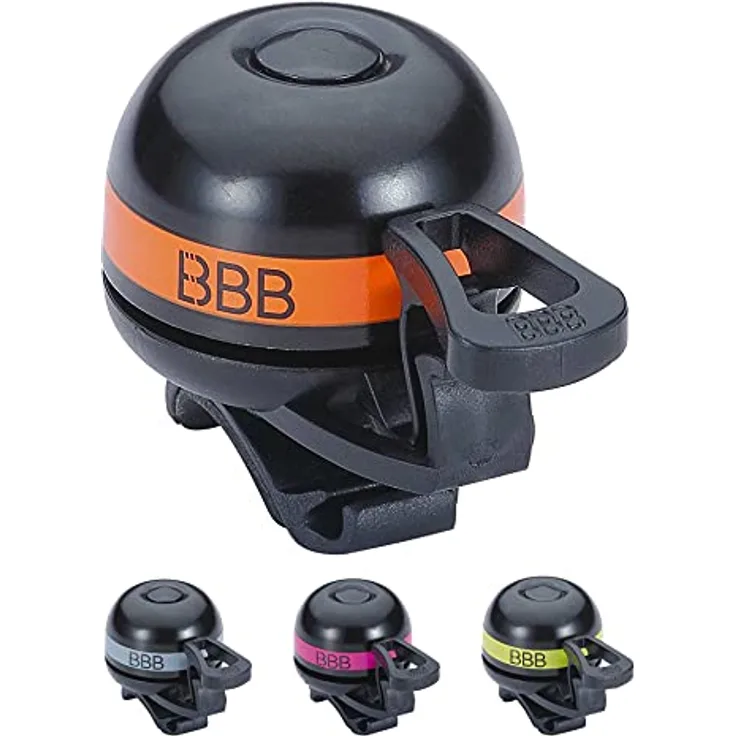 BBB CyclingEasyFitDeluxe Fahrradklinge|Laute Glockefür Mountainbike und Rennrad|Einsetzbar mit Schnellverschluss-System für alle Fahrradlenker