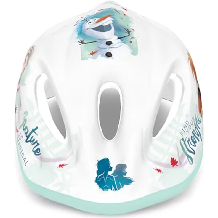 sarcia.eu Die Eiskönigin ELSA Anna Olaf Kinderfahrradhelm, leicht, verstellbar 52-56 cm, Weiß – Bild 5