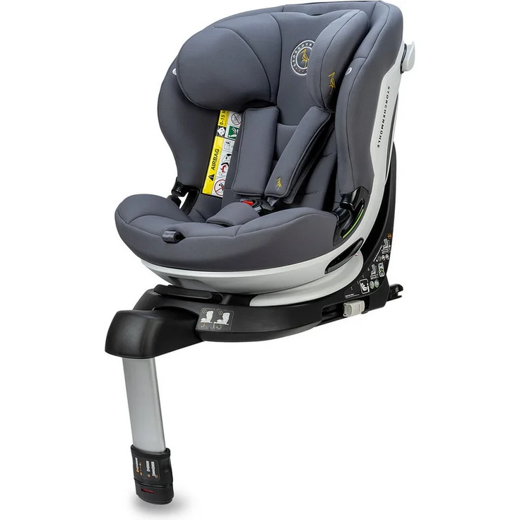 Storchenmühle Autokindersitz Niki kid, 360° drehbar, für 76-150 cm, Rückwärtsfahren bis 105 cm, recycelter Bezug mit SILVADUR™ Technologie