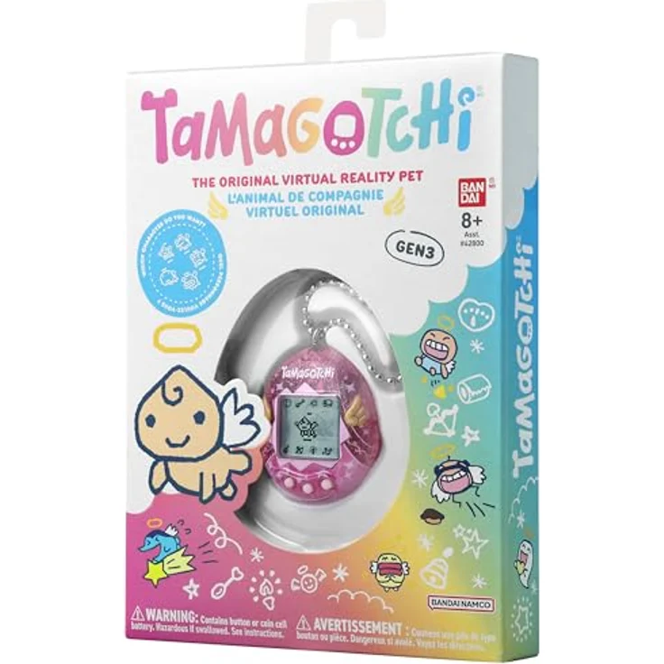 Bandai TAMAGOTCHI Interactive digitales Haustier - Angel Dress, mit originaler Programmierung und Charakterspiel – Bild 3