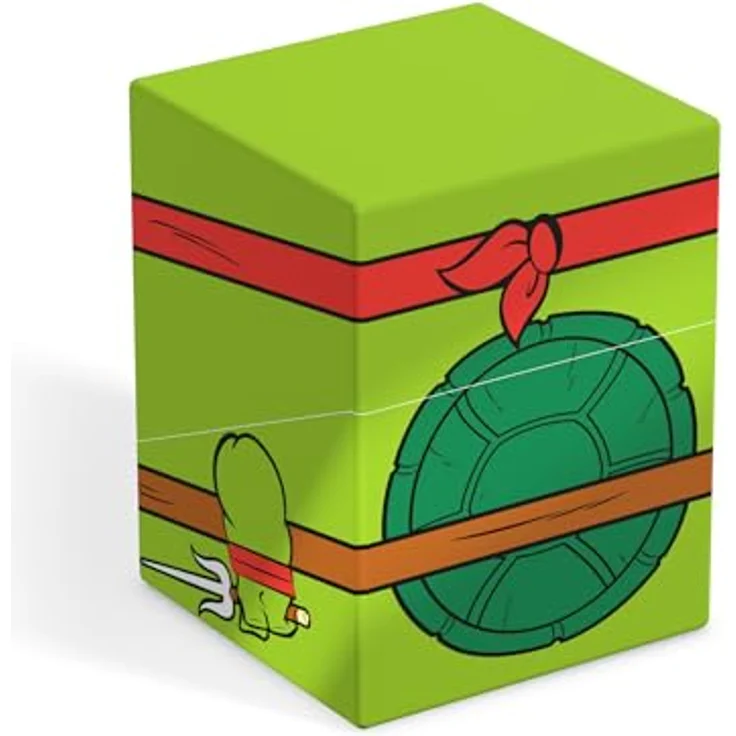 Ultimate Guard Squaroes - Squaroe Teenage Mutant Ninja Turtlesâ„¢ 004 - Raphael, Sammelbox für bis zu 100 Spielkarten, hergestellt aus 78% erneuerbaren Rohstoffen, Maße: 98,5 x 76 x 75 mm – Bild 3