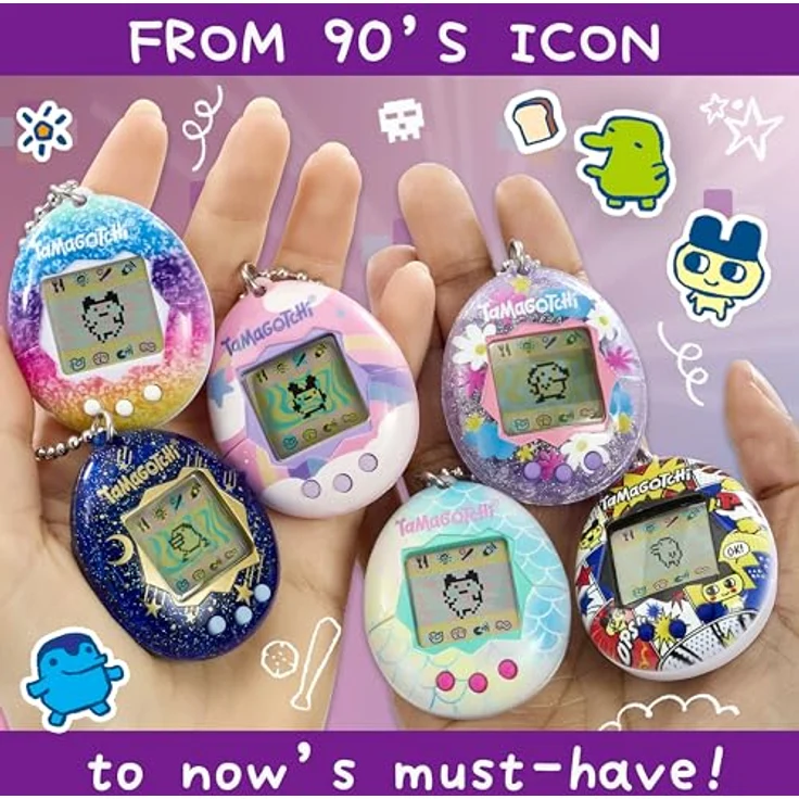 Bandai Tamagotchi Original Honey, Lernspielzeug mit CR2032 Batterie, mehrfarbig – Bild 6