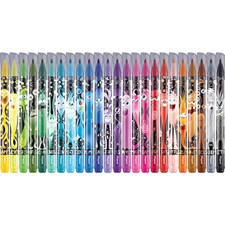 Maped - Filzstifte, Fasermaler COLOR'PEPS MONSTER mit mittlerer Spitze - x24 Stifte – Bild 2