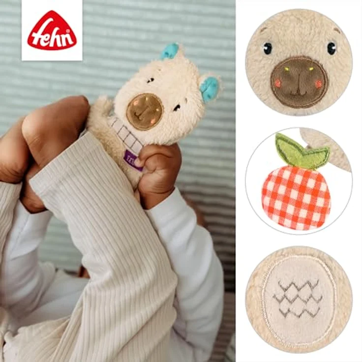 Fehn Knister-Capybara Clara, Kuscheltier mit Raschelgeräuschen zur Motorik- und Wahrnehmungsförderung – Bild 5