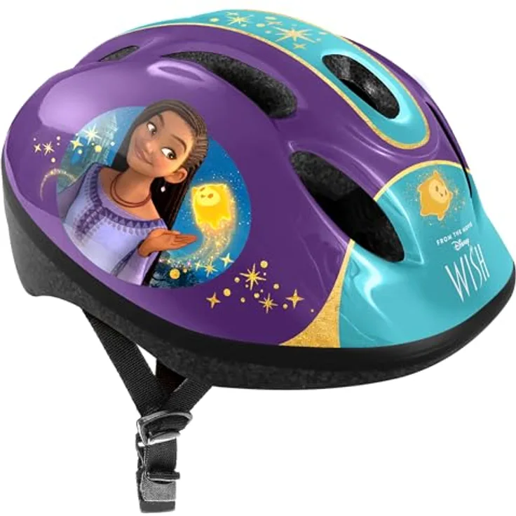STAMP Unisex-Youth Bicycle Helmet S Wish, Purple, S