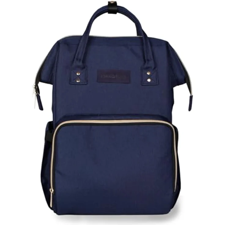 Kikka Boo Wickeltasche Siena, Rucksack mit Wickelunterlage, wasserabweisend, einstellbare Grifflänge, dunkelblau – Bild 2