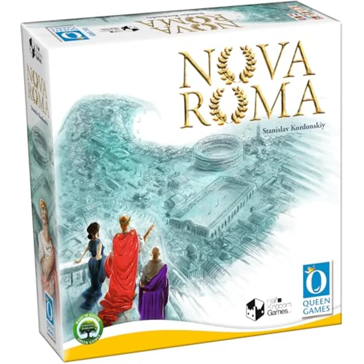 Queen Games Nova Roma INT, strategisches Brettspiel für 1–4 Spieler, ab 14 Jahren, Spieldauer 60–120 min – Bild 1