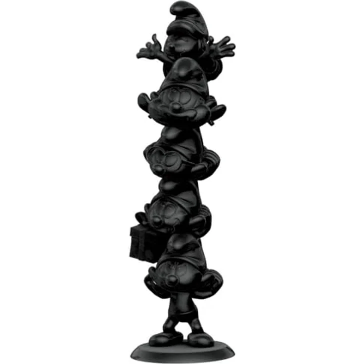 Plastoy Die Schlümpfe Resin Statue Schlumpfsäule Black Edition, 50 cm, detailreiche Sammleredition – Bild 2