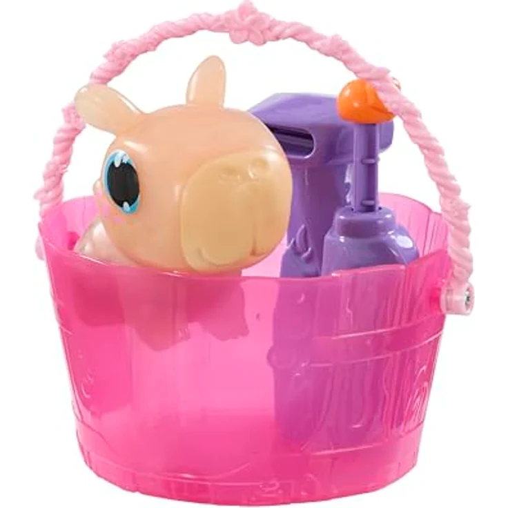 Animagic Let's Glo Capybara - SPA TIME, sensorisches Kinderspielzeug mit Wasser-Aquarium und Mandarinen-Suche, für Kinder ab 4 Jahren, braun – Bild 3
