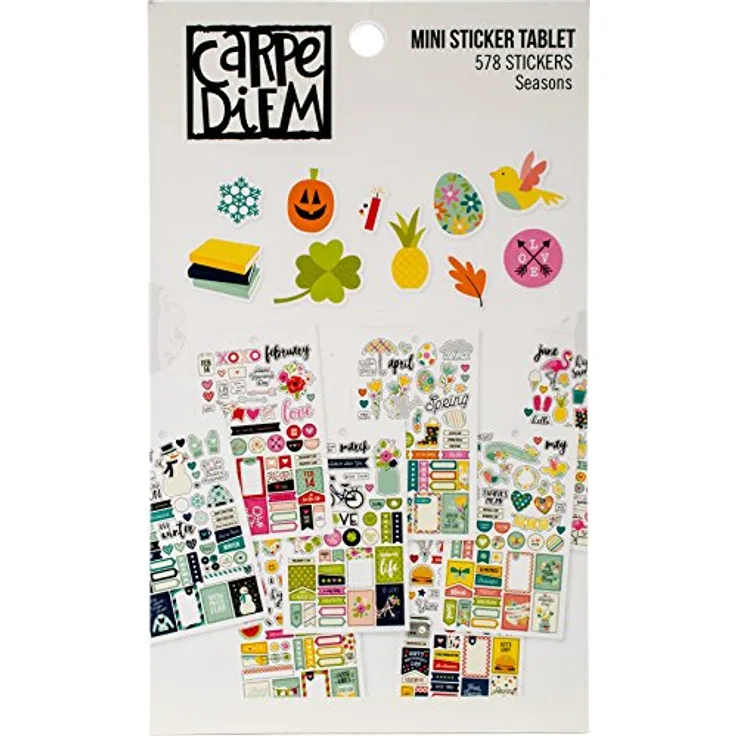 Simple Stories 7983 Planer Essentials Mini-Aufkleber, mehrfarbig